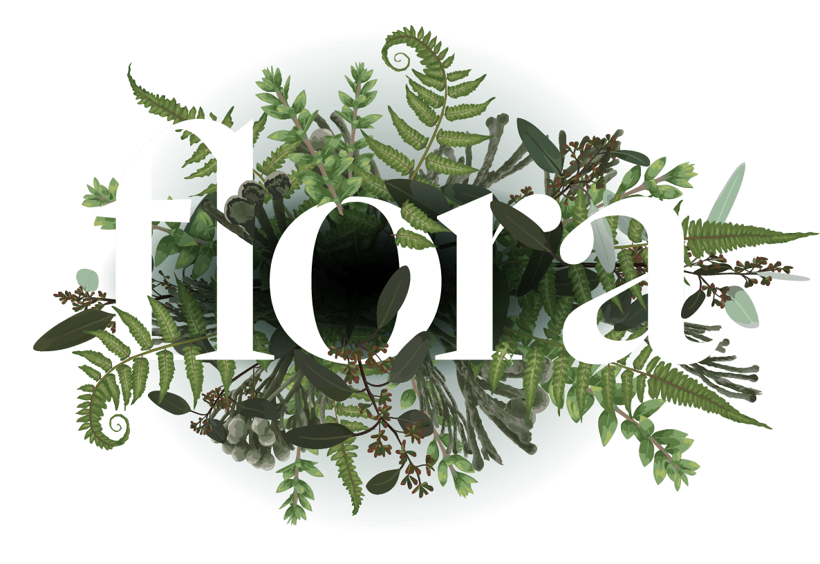 Flora Logo White